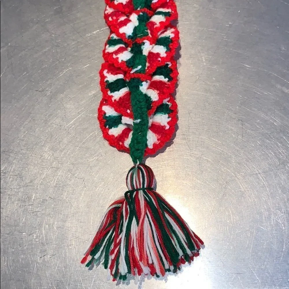 ‎Vtg kitschy Santa face Christmas wall hanging